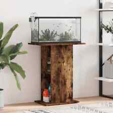 Aquarium Stand Smoked Oak 60.5x36x72.5 cm Engineered Wood without fish tank
