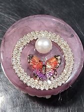 Brooch 4CM Diamante Butterfly