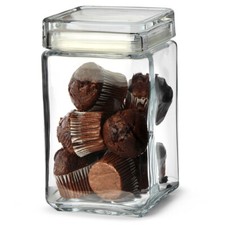 Utopia square biscotti jar - square,