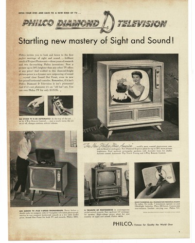 1957 philco television miss - philco, tv