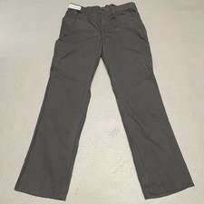 Red Kap Cargo Trousers Mens W36 L32 Grey Utility Side Pockets Workwear Zip Fly