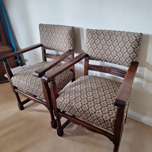 Two vintage dark carved - two,