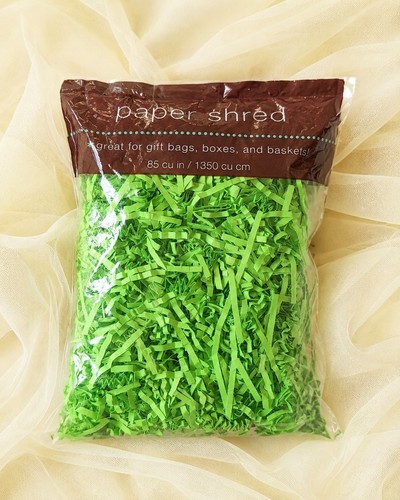 Lime green paper shred - 💚,