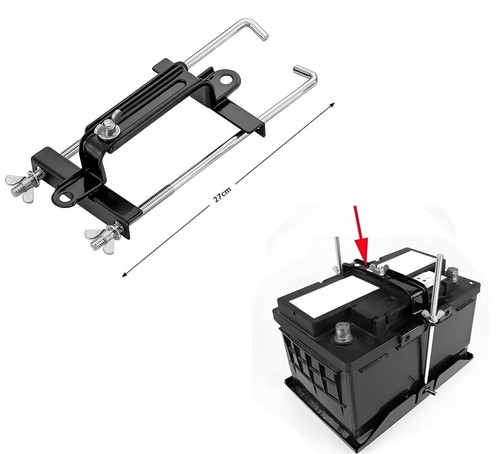 Car metal battery tray holder - car,