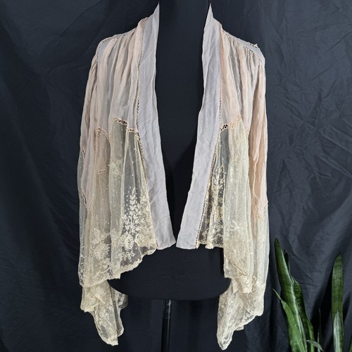 Antique edwardian silk lace - edwardian,