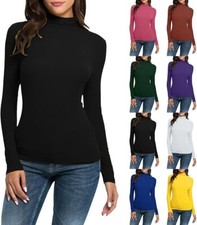 LADIES LONG SLEEVE POLO NECK