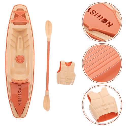 Set reusable plastic canoe - set,