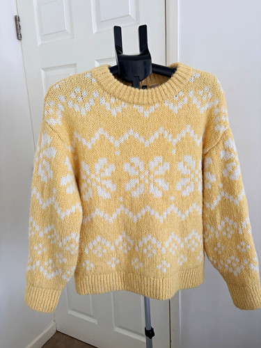 Women yellow white - h&m, yellow/white