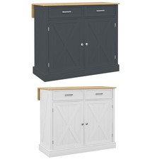 HOMCOM Rolling Kitchen Island