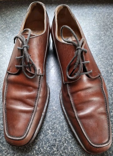 Moreschi brown leather oxford - moreschi,