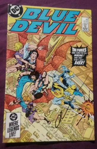 Blue devil signed - blue, by