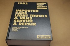 MITCHELL Imported Cars & Light Trucks & Vans Service & Repair Manual I-M 1992 