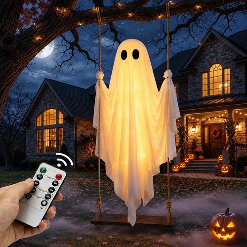 Hanging swinging ghost - hanging,