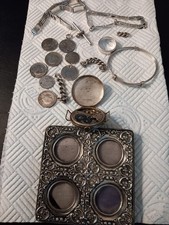 A Great Job Lot of Diffrent Silver Objects 925 Some Are Wearable To. See Photos