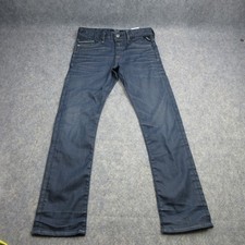 Replay Jeans Mens W31 L32 Navy