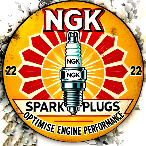 Vintage retro ngk spark plugs - retro,