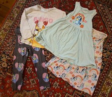 Bluey Clothes Bundle Age 4-5yrs Zara And F&F