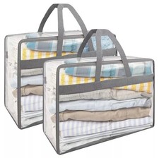 2Pcs PVC Clothes Storage Bags