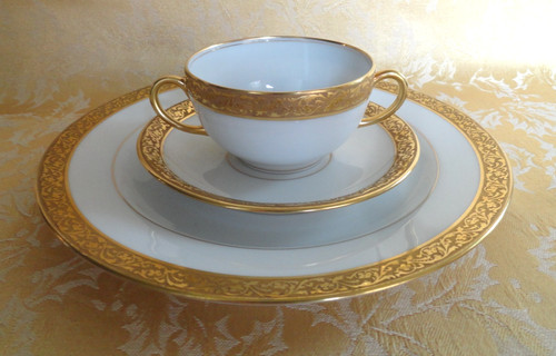 3pcs antique limoges - 3pcs,