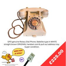 Ivory  White Bakelite GPO 312