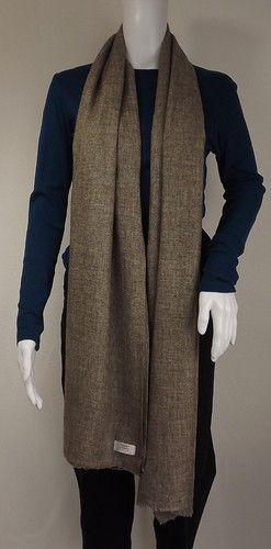 Cashmere brown scarf shawl - cashmere,