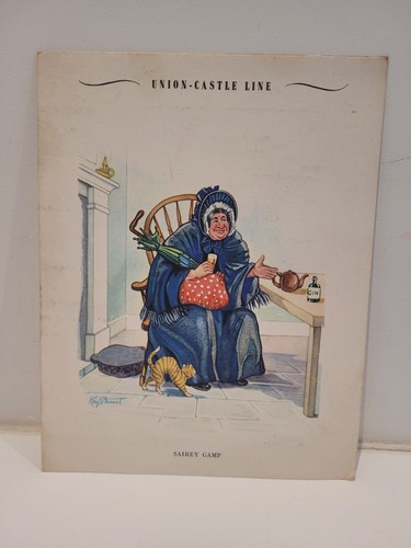 Union castle line menu - castle,