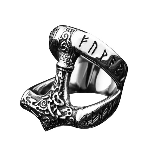 Thors hammer mjolnir ring - hammer,