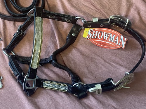 Showman mini dark leather - leather, show