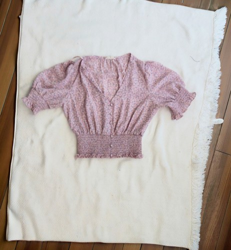 Sienna sky pink puff sleeve - sky,