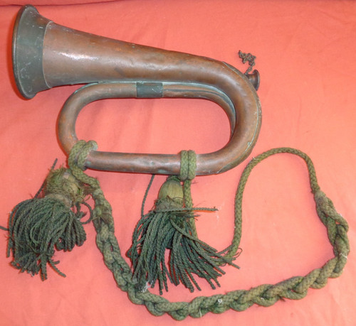 Antique ww1 bugle hawkes son - antique, &