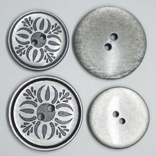Large 32mm 38mm Pewter Siver
