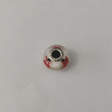 Pandora Bead Murano Poppy Glass S925 ALE  Red Charm 