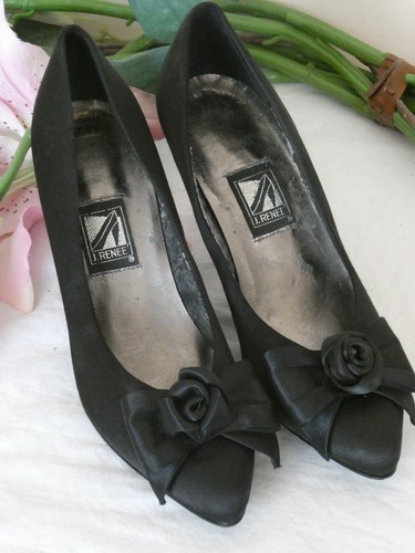 Vintage carvela black satin - carvela,