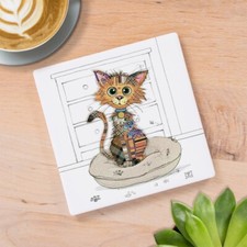 CERAMIC BUG ART KIMBA KITTEN