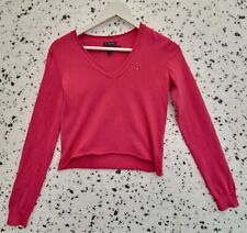 Tommy Hilfiger Jumper Reworked Light Cropped Sweater XS Womens 