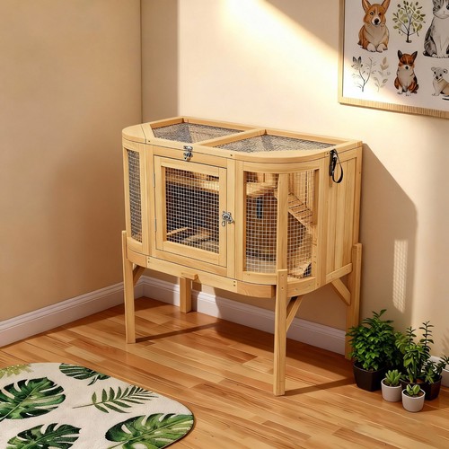 Rabbit hutch outdoor indoor - rabbit,