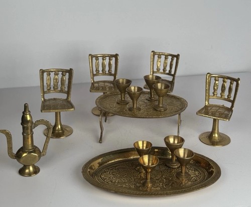 Vtg solid brass miniature - brass,