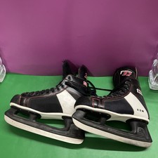 Retro CCM Fusion 32 SL-1000 Black Ice Hockey Skates Size EU 43 UK 9