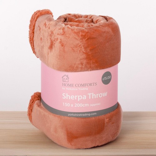 Reversible sherpa fleece throw - fleece,