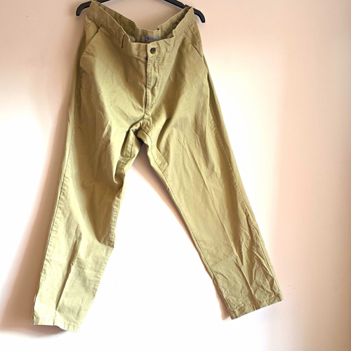 Men beige cotton twill - men’s,