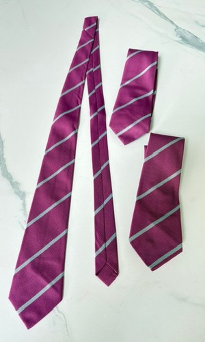 Flamingo pink silver stripe - flamingo, pink-silver