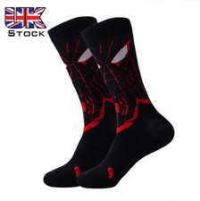 Novelty Pair of Spider-Man Miles Morales Socks - Comic Book Socks Gift One Size