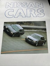 Nissan Cars Range Car Sales Info Brochure 1987 28 Pages
