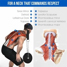 Weight Lifting Head Harness Neck Strengthener Workout Gym Training  Equipment 1X