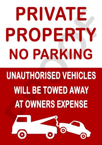 Private property parking - property,