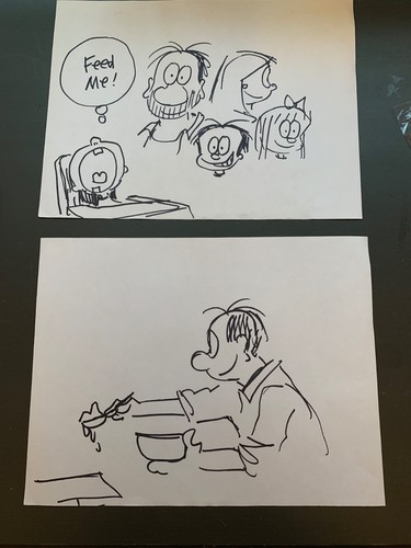 Unsigned original sketches - original,
