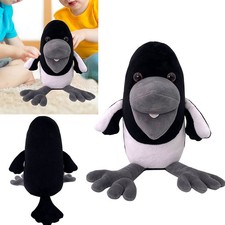 22cm Steve and Maggie Plush Doll Black Bird Crow Stuffed Figure Toy Kids Gift