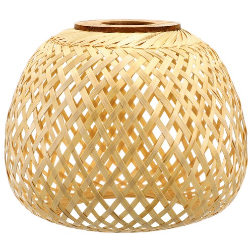 Bamboo woven lampshade - bamboo,