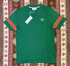 Sergio Tacchini Mens Grello T-Shirt - Eden/Tangerine Tango