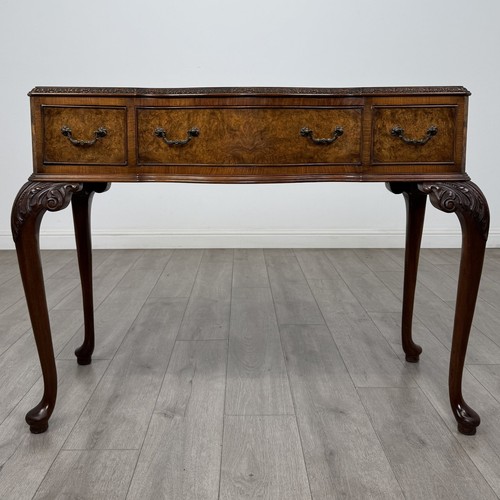 Antique burr walnut writing - antique,